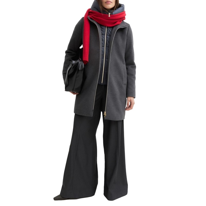 Emme Emmbacio Coat Padded Softshell With Hood-Grey Emme Emmbacio Coat Padded Softshell With Hood-Grey