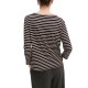 Emme Emmmora T-Shirt Stretch Striped-Brown