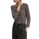 Emme Emmmora T-Shirt Stretch Striped-Brown