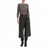 Emme Emmmora T-Shirt Stretch Striped-Brown