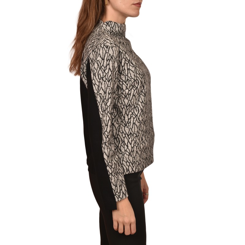 Lotus Eaters Isnal Patterned Blouse-Ecru/Black