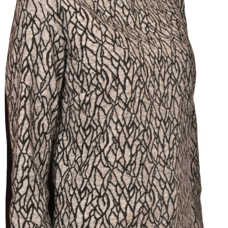 Lotus Eaters Isnal Patterned Blouse-Ecru/Black