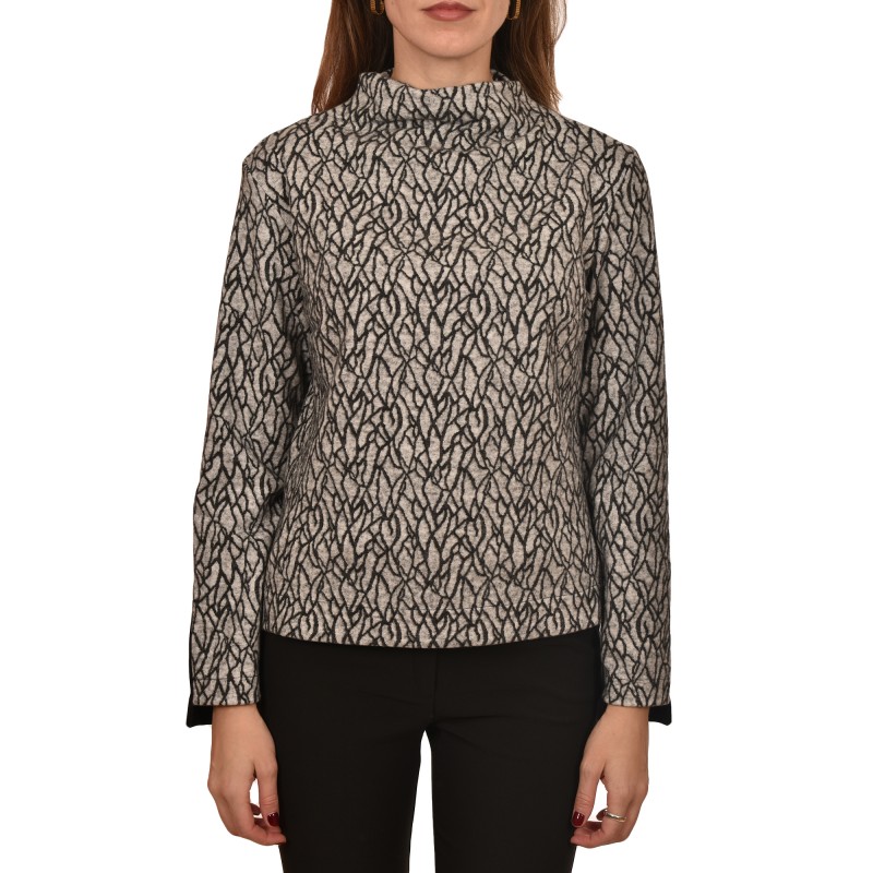Lotus Eaters Isnal Patterned Blouse-Ecru/Black