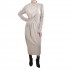 Lotus Eaters Waist Pleated High Collar Dress-Ice
