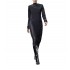 Lotus Eaters Dress Textured Rib Contrast-Black
