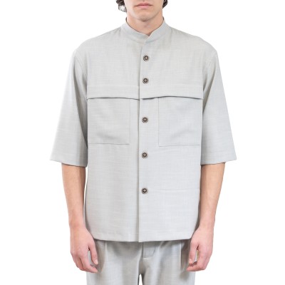 Vittorio Relaxed Fit Overshirt With Pockets Monteri-Grey
