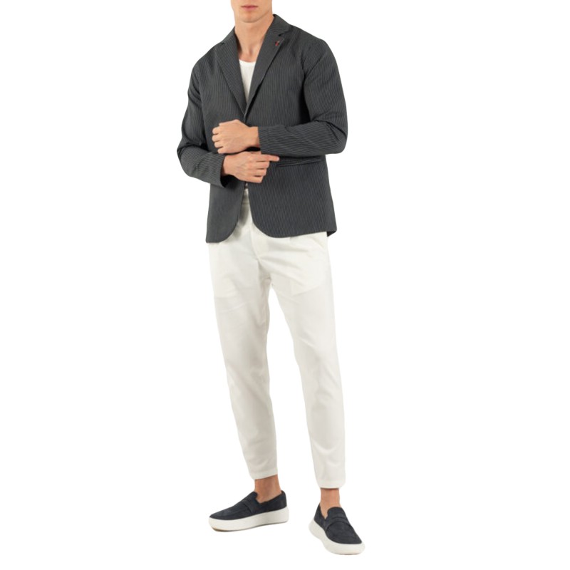 Vittorio Jacket Striped-Black Vittorio Jacket Striped-Black