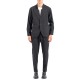 Vittorio Overshirt Jacket With A Mao Design Collar And Single-Black Vittorio Overshirt Jacket With A Mao Design Collar And Single-Black