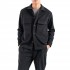 Vittorio Overshirt With Safari Collar And Pockets-Black