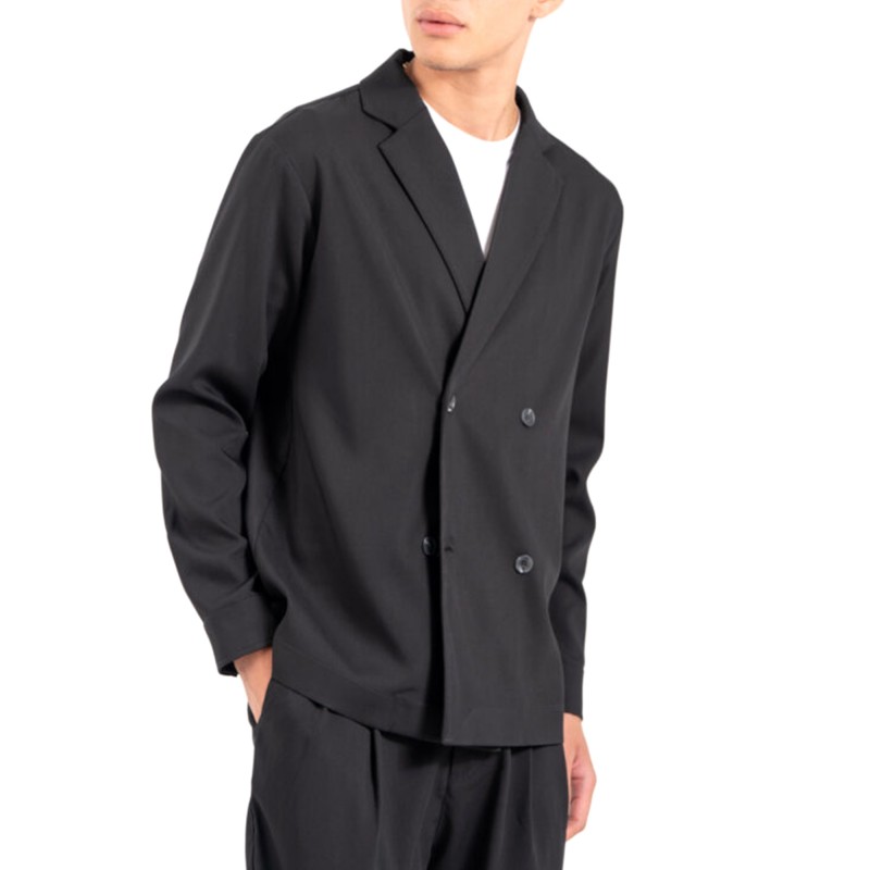 Vittorio Jacket Overshirt Double Breasted-Black