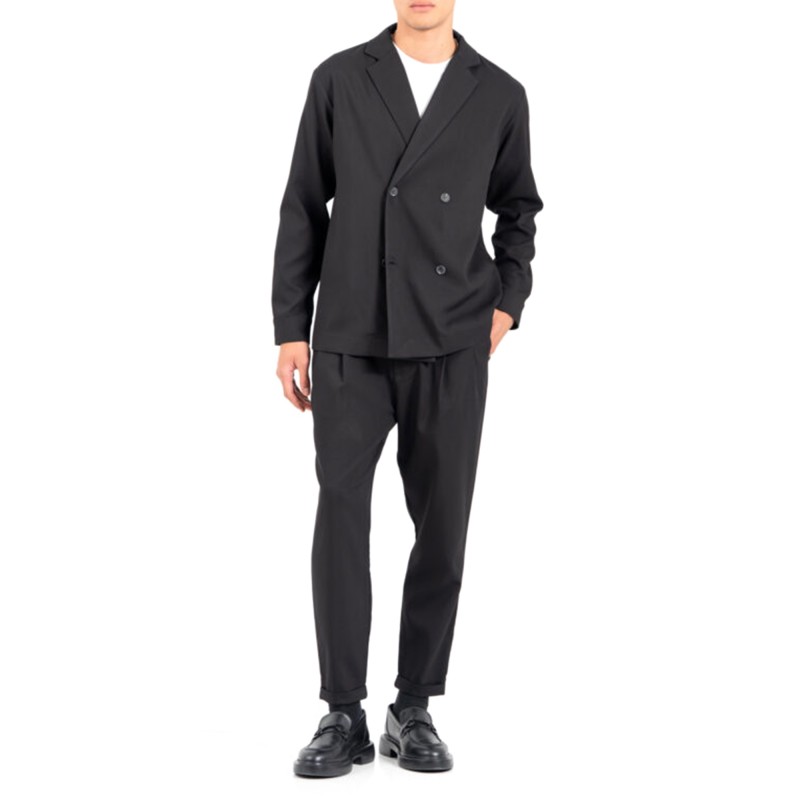 Vittorio Jacket Overshirt Double Breasted-Black