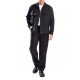 Vittorio Overshirt With Regular Collar And External Pockets-Black Vittorio Overshirt With Regular Collar And External Pockets-Black