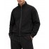 Vittorio Jacket Mao Collar Zip Up-Black