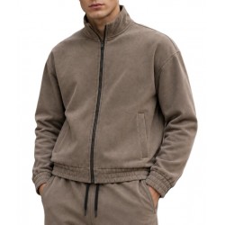 Vittorio Jacket Mao Collar Zip Up-Puro