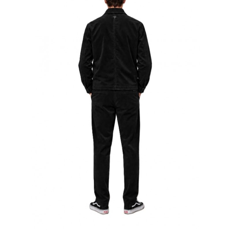 Vittorio Overshirt Corduroy-Black Vittorio Overshirt Corduroy-Black