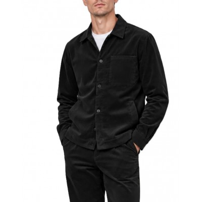 Vittorio Overshirt Corduroy-Black