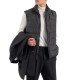 Vittorio Oversized Coat With Detachable Vest-Black Vittorio Oversized Coat With Detachable Vest-Black