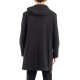 Vittorio Coat Oversized Hooded-Black