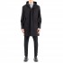 Vittorio Coat Oversized Hooded-Black