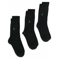 Polo Ralph Lauren Socks 3 Pack Ribbed-Black