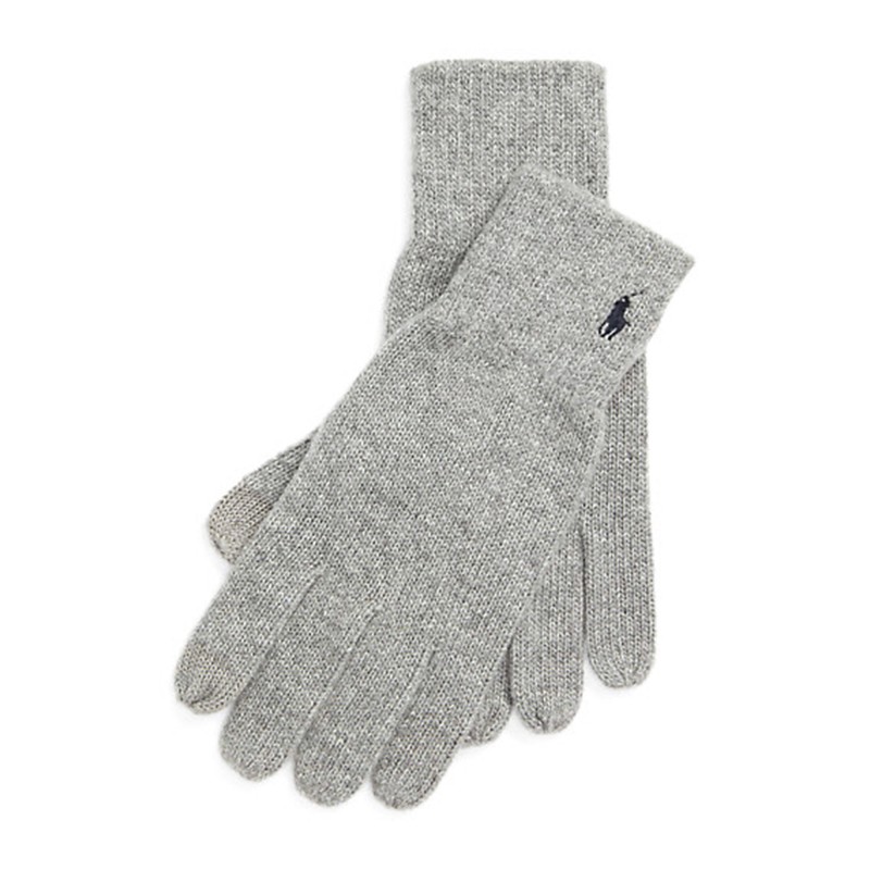 Polo Ralph Lauren Wool Blend Gloves-Grey Polo Ralph Lauren Wool Blend Gloves-Grey