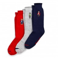 Polo Ralph Lauren Triple Pack Gift Sock Set-Multicolor