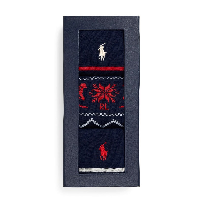 Polo Ralph Lauren Downhill Skier Socks Gift Box-Multicolor