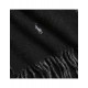 Polo Ralph Lauren Scarf Reversible Polo Pony-Black/Grey Polo Ralph Lauren Scarf Reversible Polo Pony-Black/Grey
