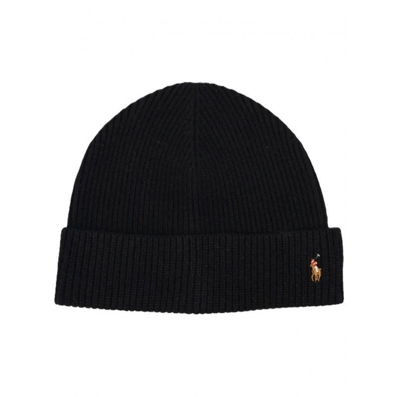 Polo Ralph Lauren Beanie Polo Pony-Black Polo Ralph Lauren Beanie Polo Pony-Black
