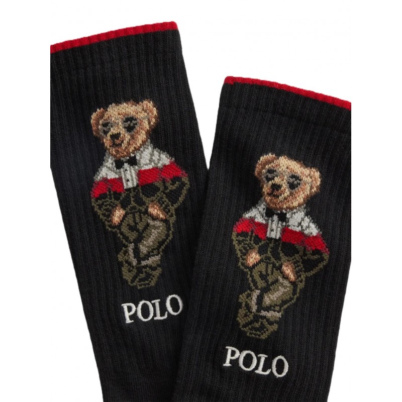 Polo Ralph Lauren Socks 6 Pack Polo Bear-Royal Red Multi Polo Ralph Lauren Socks 6 Pack Polo Bear-Royal Red Multi
