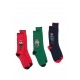 Polo Ralph Lauren Socks 3 Pack Gift Box-Red/Green/Blue Polo Ralph Lauren Socks 3 Pack Gift Box-Red/Green/Blue