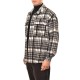 Indeed Stripe Patterned Overshirt-Black/White Indeed Stripe Patterned Overshirt-Black/White