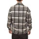 Indeed Stripe Patterned Overshirt-Black/White Indeed Stripe Patterned Overshirt-Black/White
