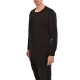 Indeed Mao Collar Hidden Button-Line Shirt-Black