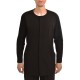 Indeed Mao Collar Hidden Button-Line Shirt-Black