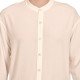 Indeed Relaxed Fit Mao Collar Shirt-White Indeed Relaxed Fit Mao Collar Shirt-White