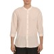 Indeed Relaxed Fit Mao Collar Shirt-White Indeed Relaxed Fit Mao Collar Shirt-White