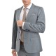 Vittorio Vestless Suit Montone-Light Blue