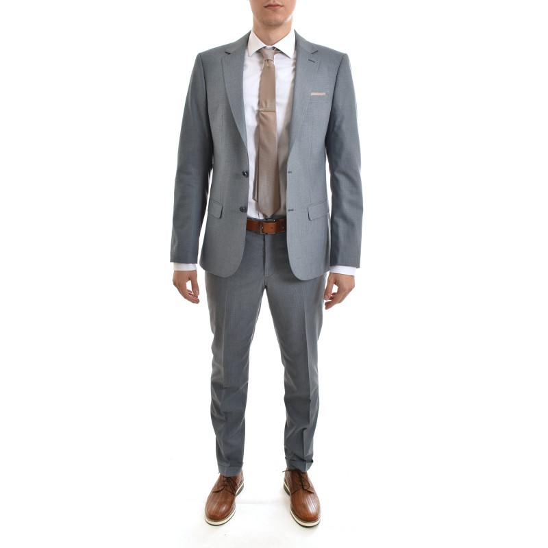 Vittorio Vestless Suit Montone-Light Blue