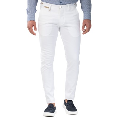 Vittorio Casual Trousers Como-White