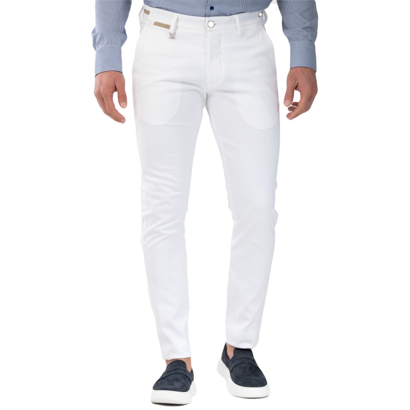 Vittorio Casual Trousers Como-White
