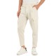 Vittorio Trousers Straight Fit Side Pockets With Elastic Waist-Stone