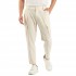 Vittorio Trousers Straight Fit Side Pockets With Elastic Waist-Stone