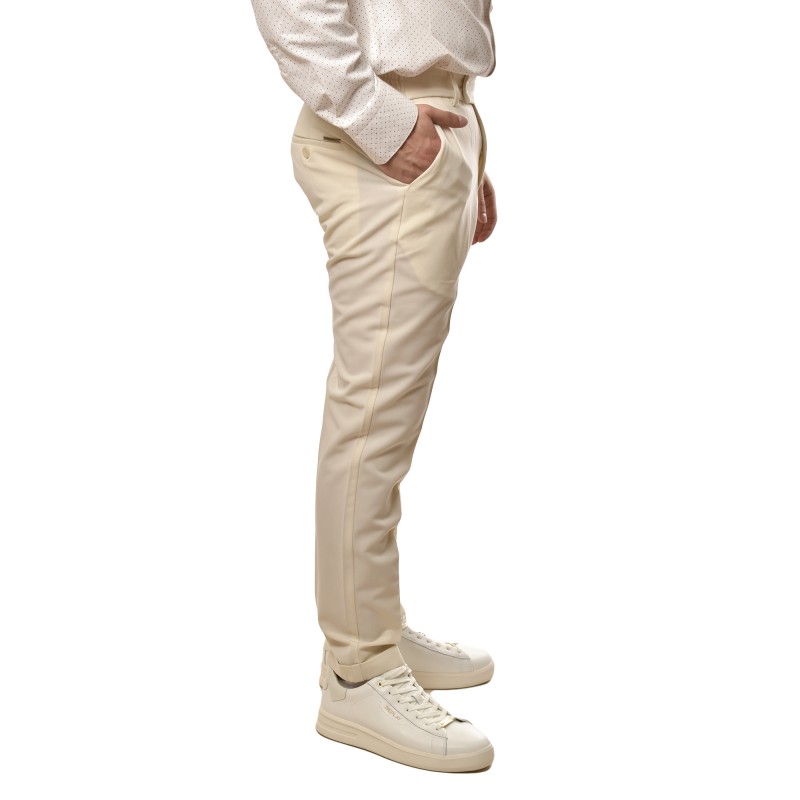 Vittorio Trousers Straight Fit-Stone