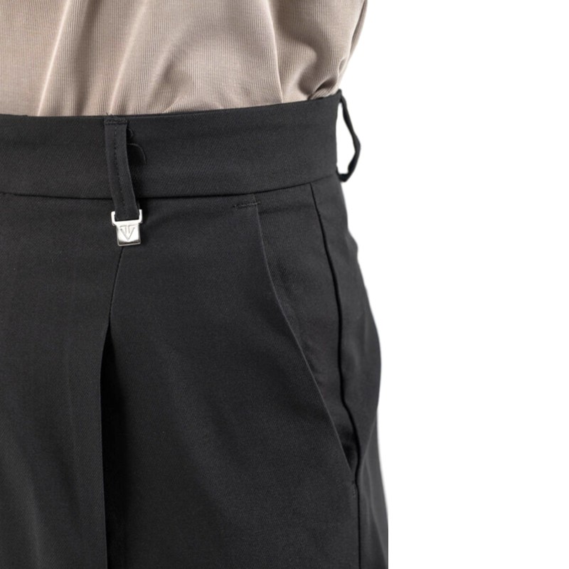 Vittorio Trousers Loose Fit Line-Black