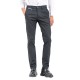 Vittorio Chino Pants With Two-Tone Details On The Waistband-Black