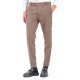 Vittorio Trousers Slim Fit With Elastic Waist-Brown