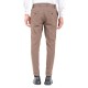 Vittorio Trousers Slim Fit With Elastic Waist-Brown
