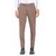 Vittorio Trousers Slim Fit With Elastic Waist-Brown