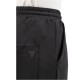 Vittorio Trousers Rib Elastic Waist-Black Vittorio Trousers Rib Elastic Waist-Black